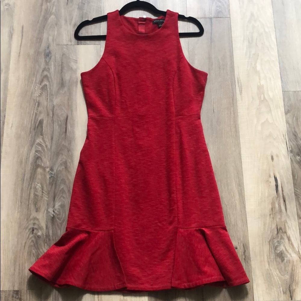 Banana Republic red peplum dress